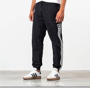 Adidas Men's Black Track Pants trefoil